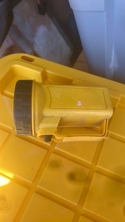 Yellow Plastic Handheld Flashlight