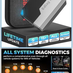 KINGBOLEN Ediag Elite OBD2 Scanner Bluetooth, Bidirectional Test Scanner All System Diagnostic Tool for iOS & Android, 15+ Hot Reset, CANFD Protocol, 