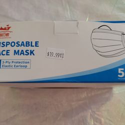 Disposable Face Mask 50 Pcs, $19.99