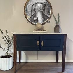 !!SOLD!! Vintage Marble Top Cabinet 