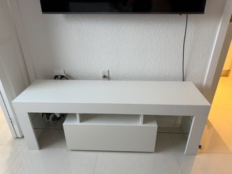 White TV Console