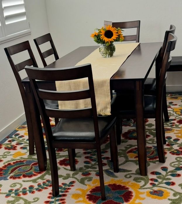 Dining Table Set (with 6 Chairs)