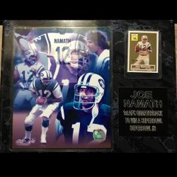Joe Namath Wall Plaque