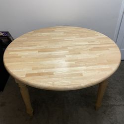 Extendable Round Dining Table 48 Inch