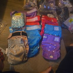 Lot (17) Assorted Sizes Unused Dog Diapers