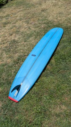 Surfboard Malibu longboard single fin Almond 9'4 noserider