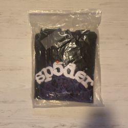 Black and Purple Sp5der Hoodie
