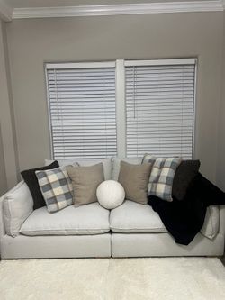 Down Feather Cloud Love Seat (Machine Washable)