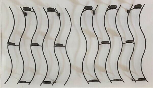PartyLite Light Wave Wrought Iron Wall Sconce Tealight Candle Holders