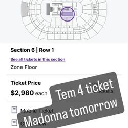 Madonna Ticket 