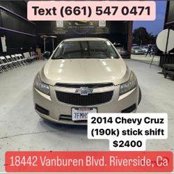 2014  Chevy Cruz(runs great) Current tags & clean title 