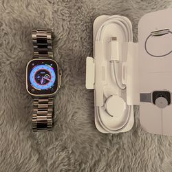 Brand New Apple Watch Ultra 49mm Titanium A2622 - 1st Generation- 1 Year Apple Watch warranty - Band Vince Camuto 