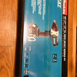 Makita 18V LXT® Lithium-Ion Cordless 1/2" Sq. Drive Impact Wrench Kit. New/Factory Sealed!