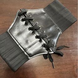 Black Velcro Corset Waistband Xs/Small