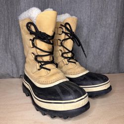 Unisex Leather Sorrel Snow Boots