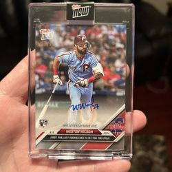 Weston Wilson Rookie Card Autograph #27/99 