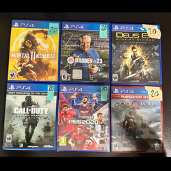 Games ps4 20 each