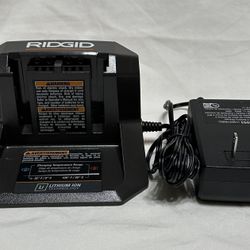 New Ridgid 18 volt Battery Charger, Lifetime Warranty (5 available)