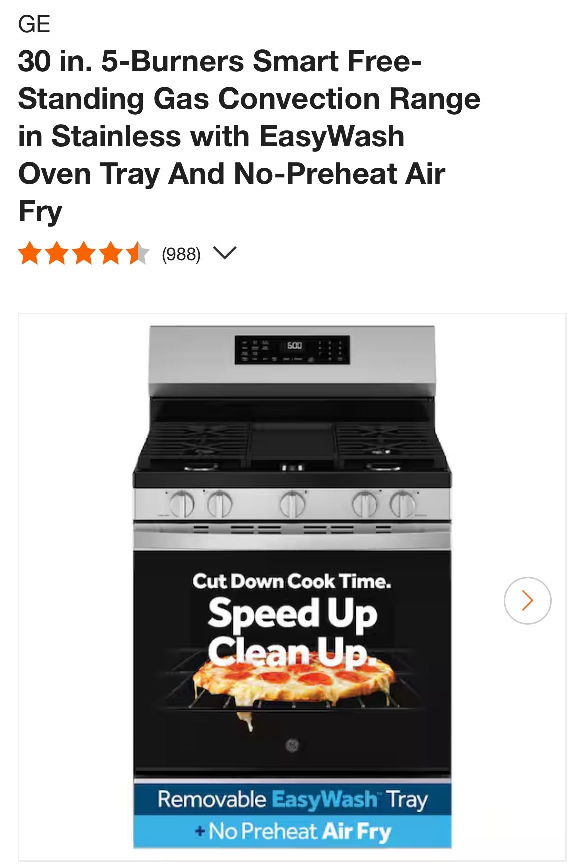 GE Gas Range