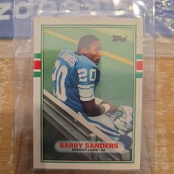 Barry sanders rookie card 1989 topps