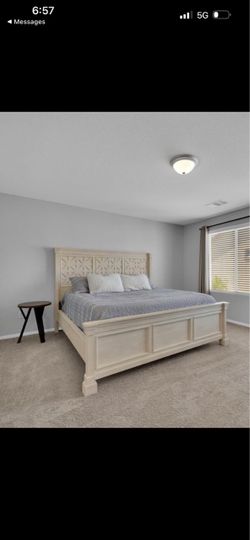 King size frame and bed and box spring