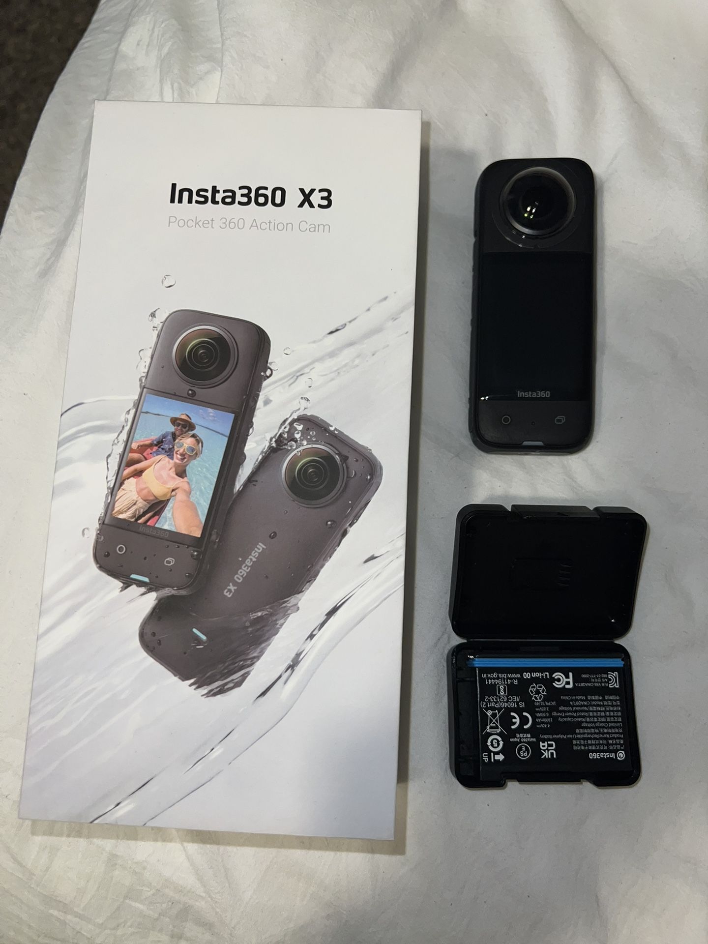 Insta360 X3 Action Camera + Spare Genuine Insta360 Battery