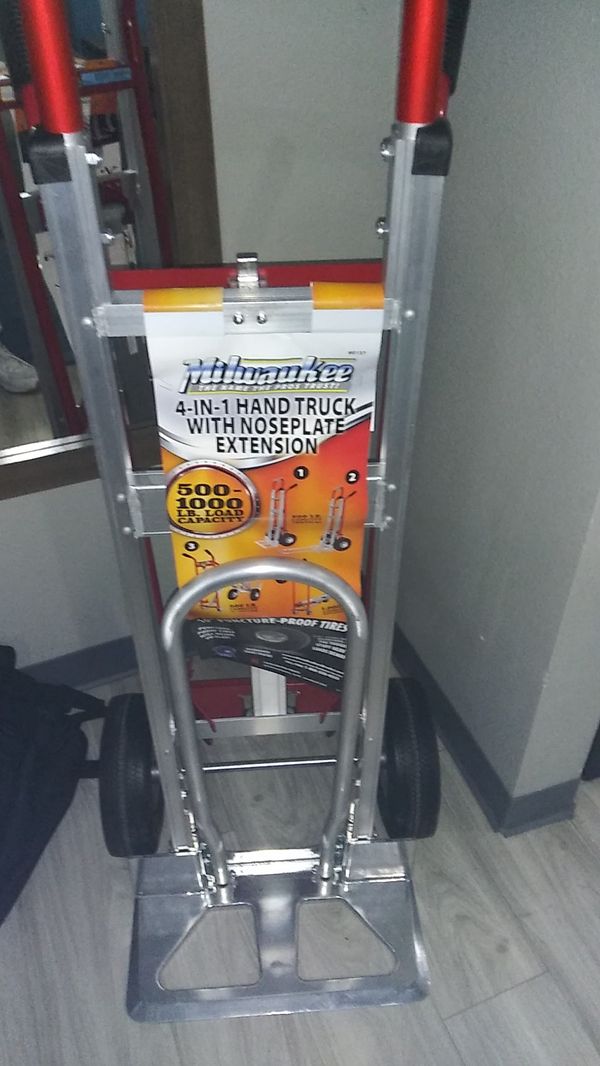 Milwaukee 4 in 1 hand truck with noseplate extension for Sale in