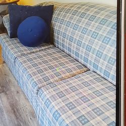 $250 SOFA (QUEEN SLEEPER)   LOVE SEAT &  PILLOWS