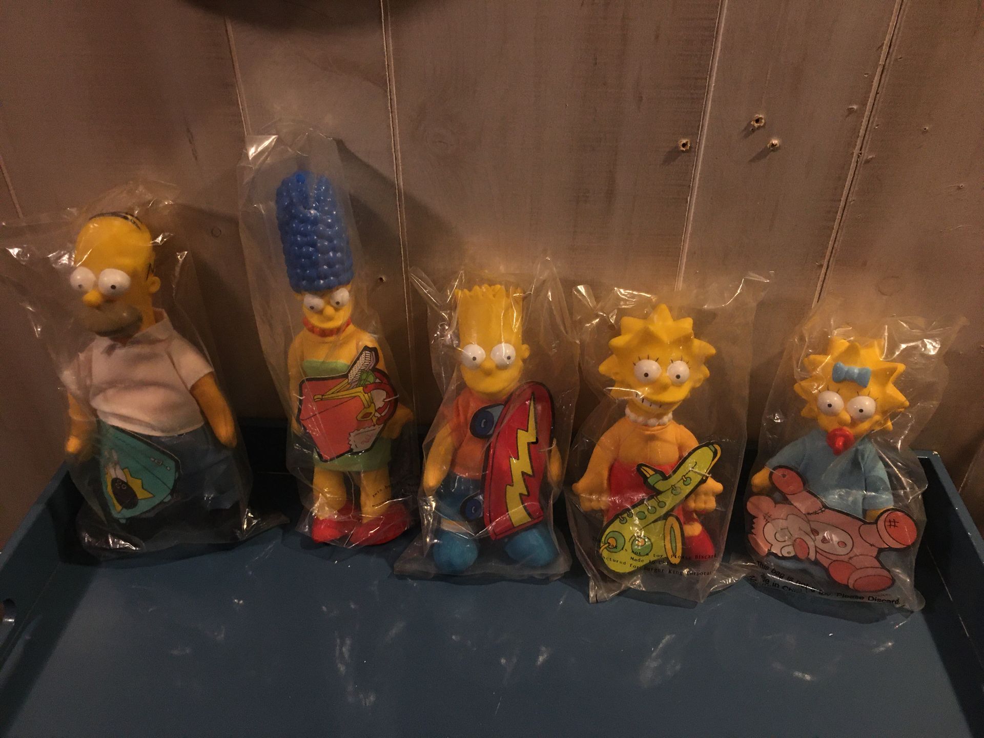 1990 The Simpsons Collectable fast food toys. All still in original package