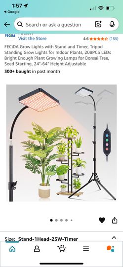 Black LED grow Light 
