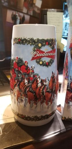 Budweiser 2009 Clydersdales Holiday Stein