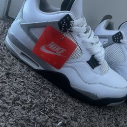 nike air jordan 4 retro white cement