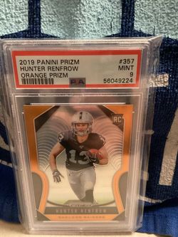 2019 Panini Prizm Orange Prizm #357 Hunter Renfrow Gen Mint 9.