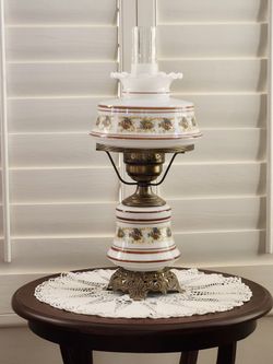 Vintage Hurrican Table Lamp Abagile Adams Quoizel $150 Reduced beautiful.