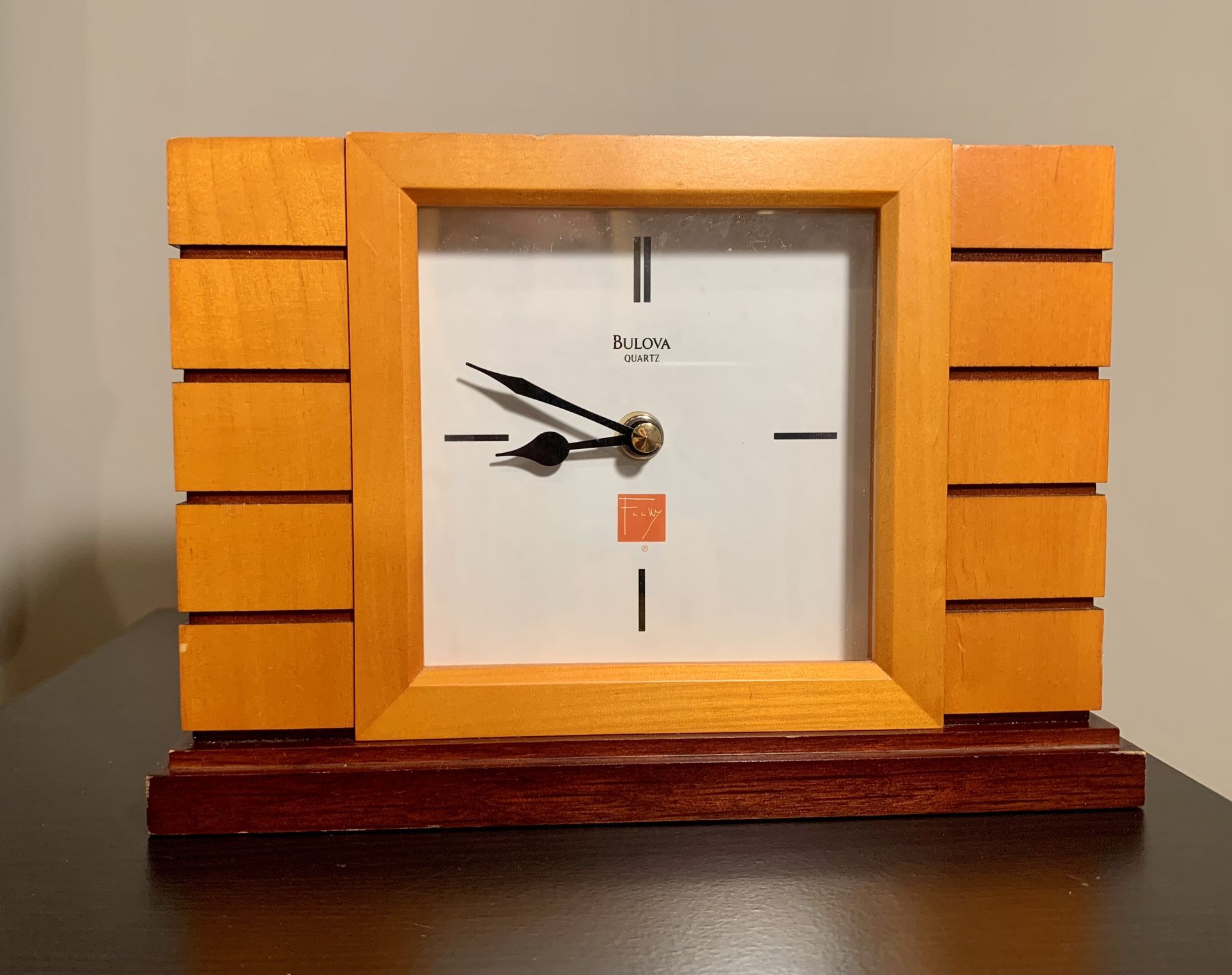Bulova Frank Lloyd Wright Usonian Mantel Clock