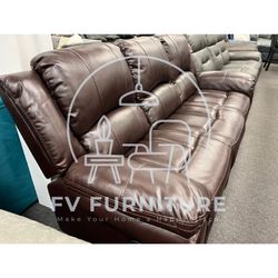 Leather Reclining  Sofa Sets At Discounted Warehouse Pricing 
