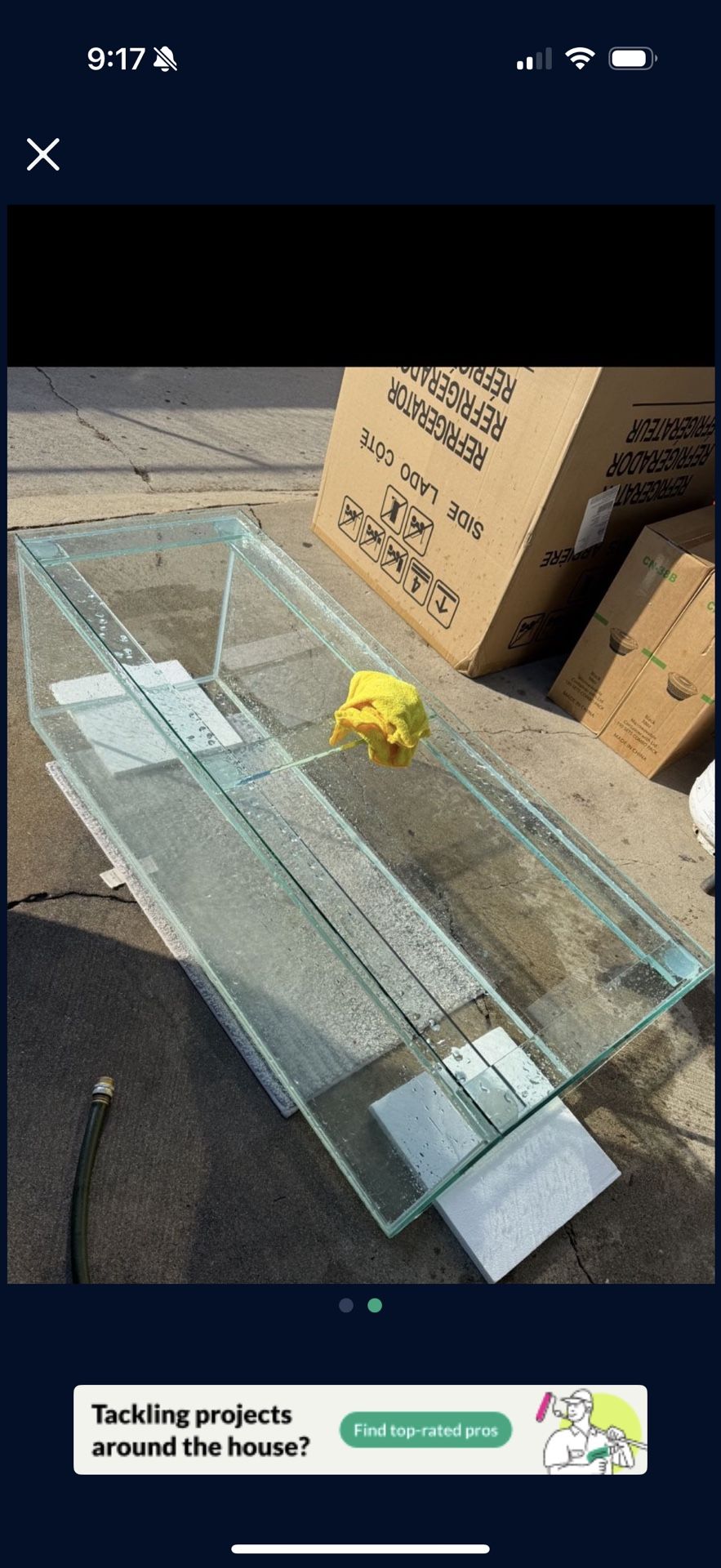 Fish Tank 60g Glass Aquarium