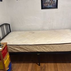 Twin Bed Frame With Mattress 