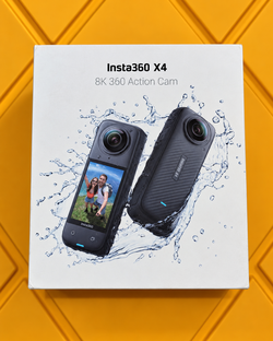 Insta360 X4 8K 360 Camera Bundle 2 Batteries Cases Box