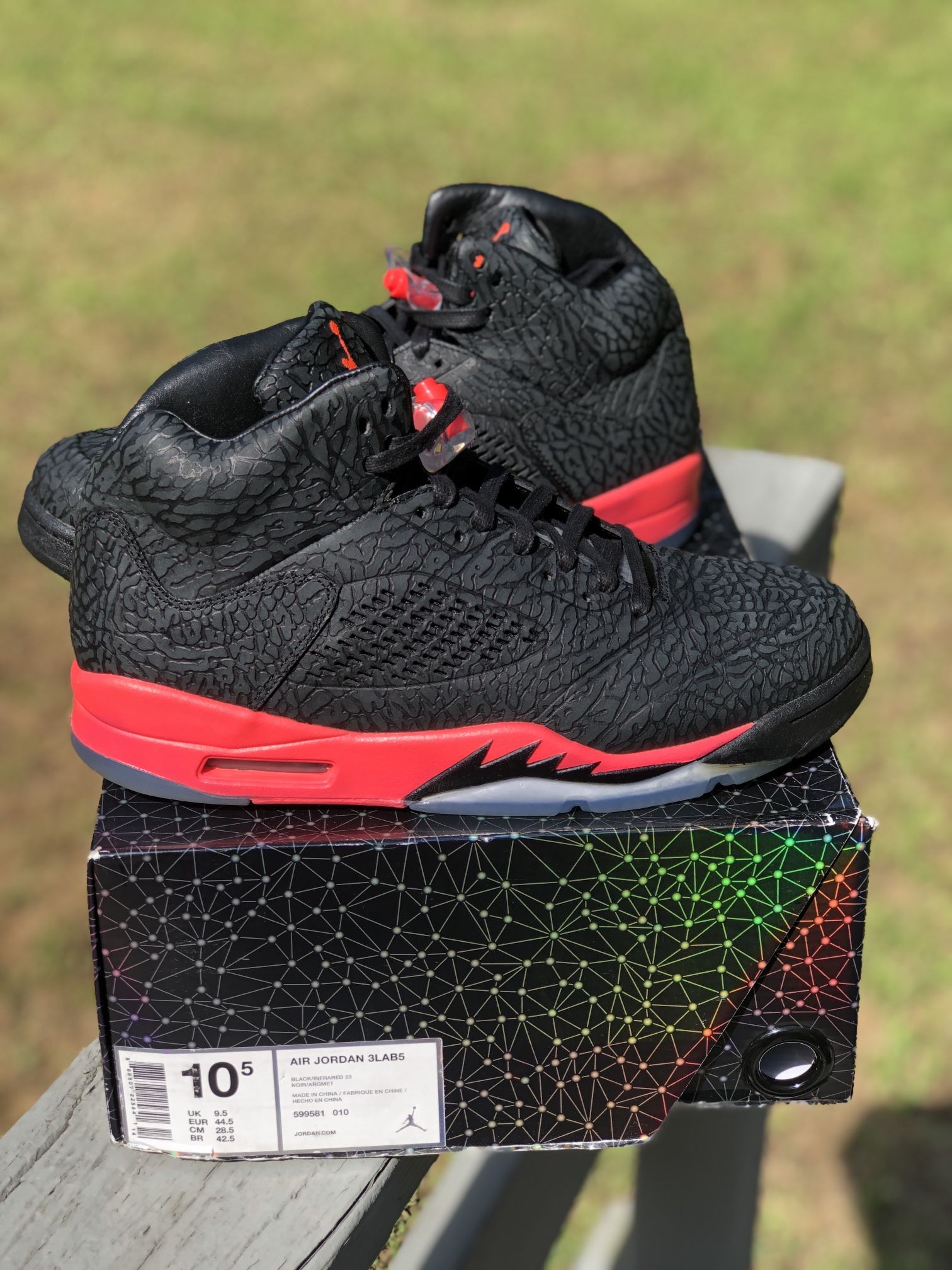 Jordan 5 Infrared 3lab5 Sz 10.5