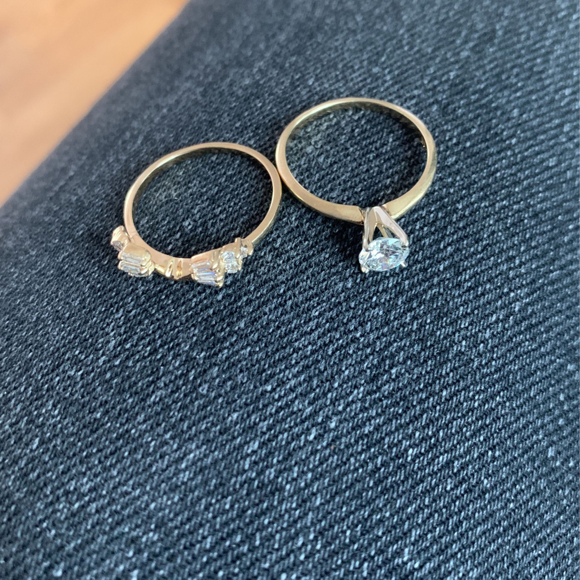 Diamond Engagement Ring And Wedding Band