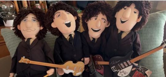 The Beatles dolls made by the Applause Co. Paul, Ringo, George & John. Fab Four Liverpool England Hey Jude