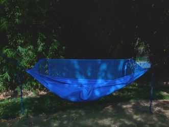 Camping hammock with net