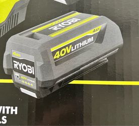 New Ryobi 40v Rechargeable Battery & Charger