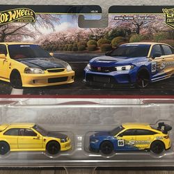 Hot Wheels Premium Honda Civic 2Pack 