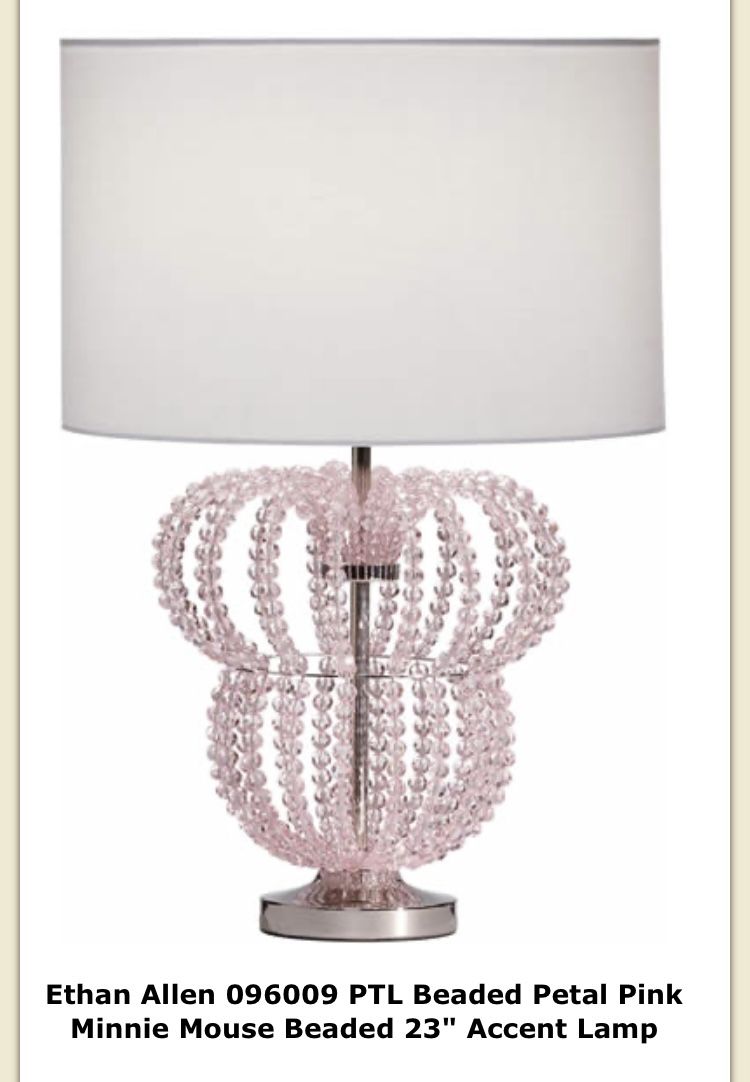 Ethan Allen Minnie Mouse Beaded Lamp