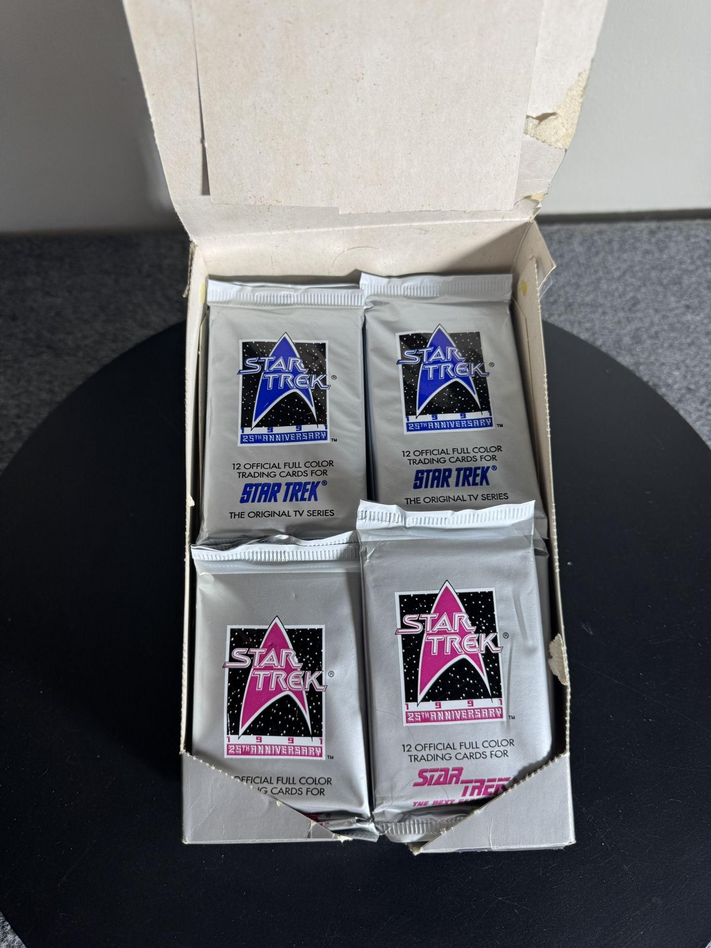 Star Trek 1991 25th Anniversary Trading Cards 26 Packs Sealed And In OriginalBox