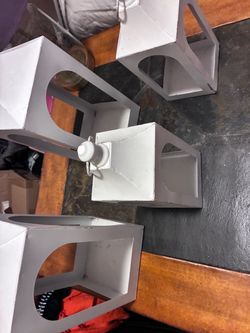 White metal Wall Shelves Set