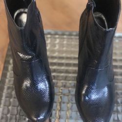 Zara Black Ladies Stiletto Ankle Boots