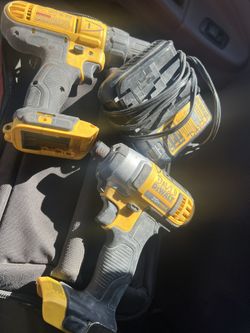 Dewalt Drill And Impact 2 Batteries